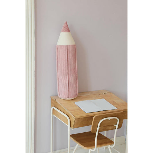 Corduroy krijtkussen "Pink" terug naar school decor, kleuter en student cadeau idee, kinderkamer decor, Montessori studentenkamer decor