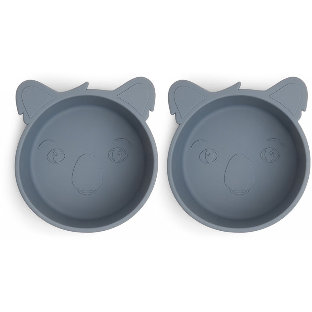 Alex siliconen diep bord 2-pack Koala