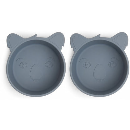 Alex siliconen diep bord 2-pack Koala