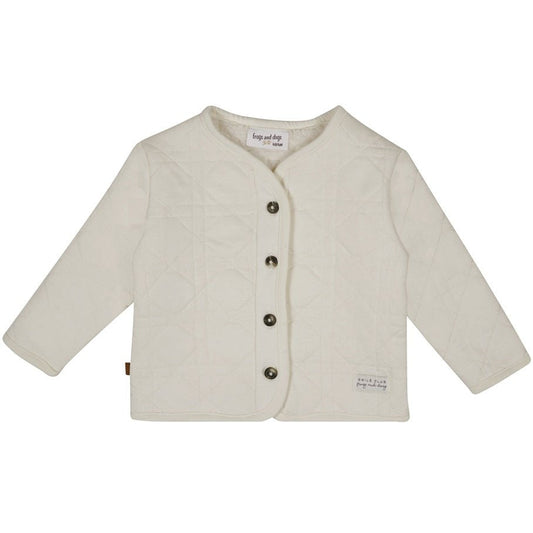 Glimlach gewatteerd jasje baby | Beige