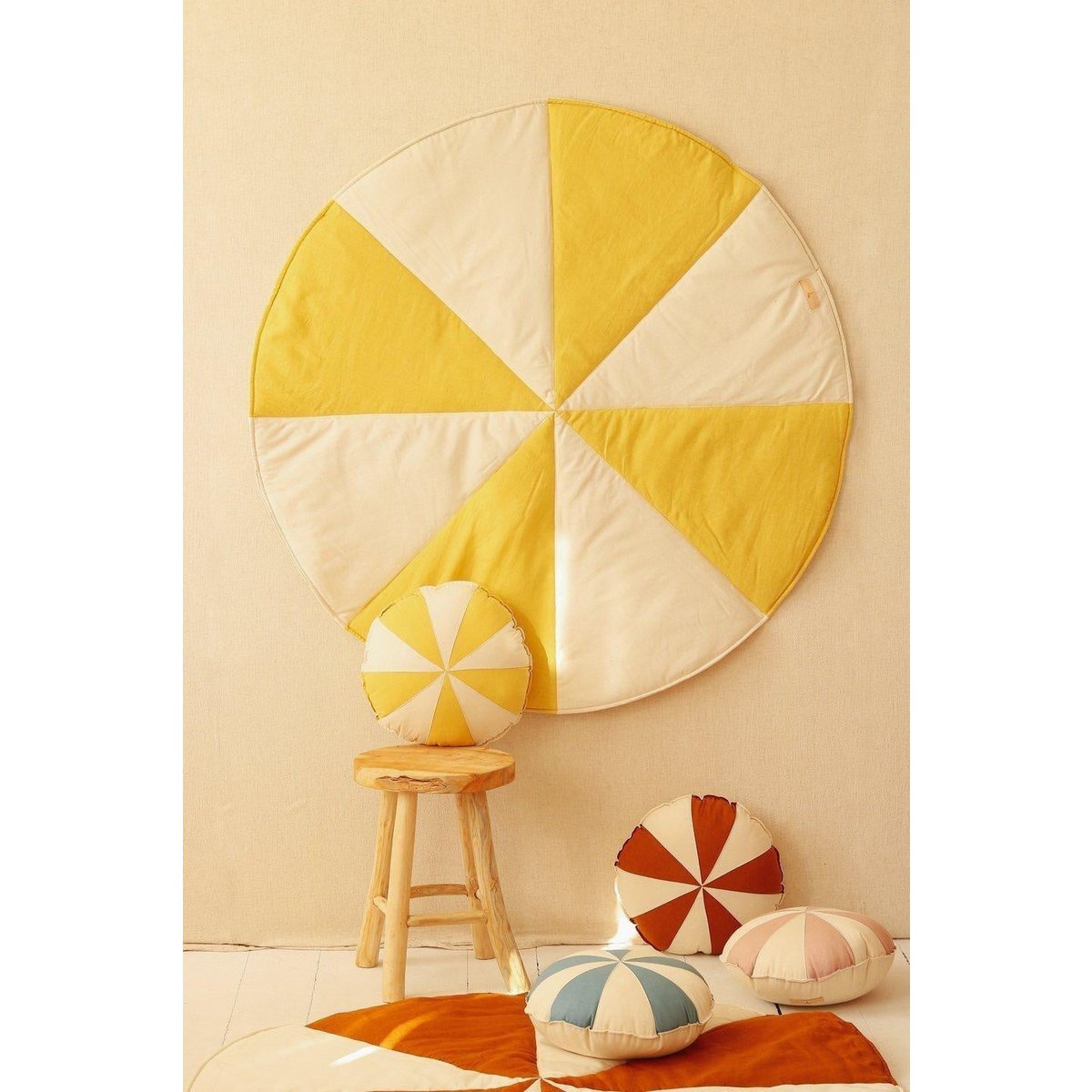 "Honey Candy" Ronde Patchwork Mat