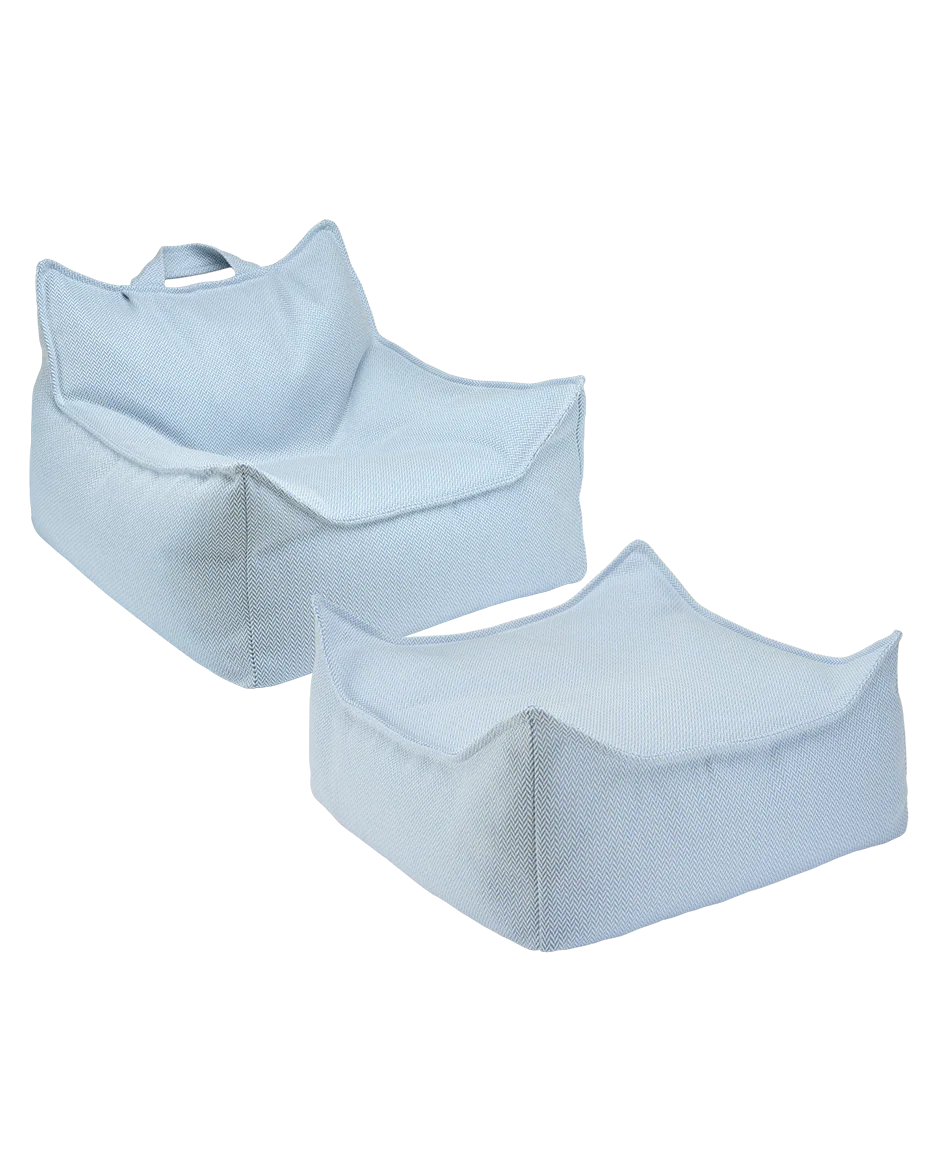 SET Beanbag Chair Outdoor + Ottoman | 3 kleuren