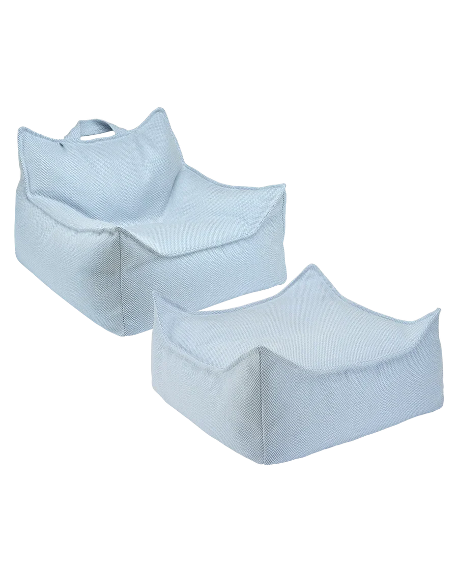 Outdoor SET Beanbag Chair  + Ottoman poef - 3 kleuren