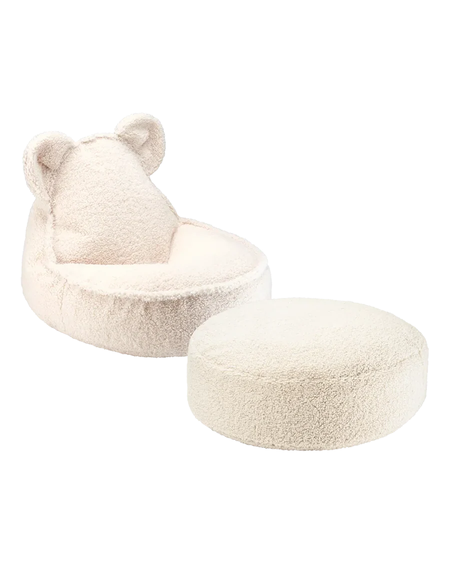 SET Teddy Bear Beanbag + Ottoman | 6 kleuren