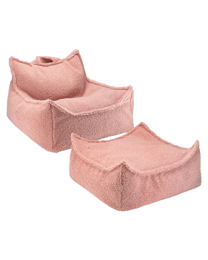 SET Beanbag Chair Teddy + Ottoman | 6 kleuren