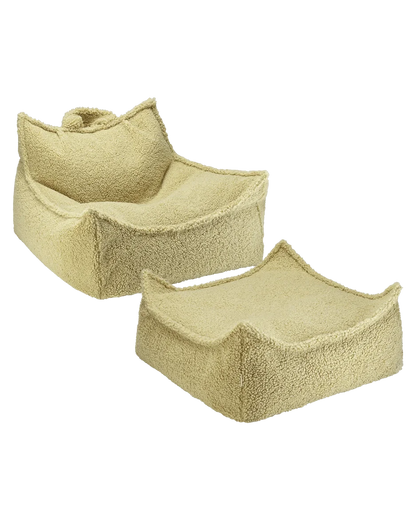 SET Beanbag Chair Teddy + Ottoman | 6 kleuren