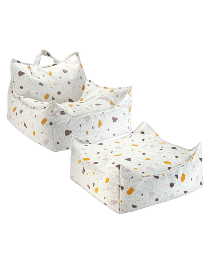SET Beanbag Chair Terrazzo + Ottoman | 3 kleuren