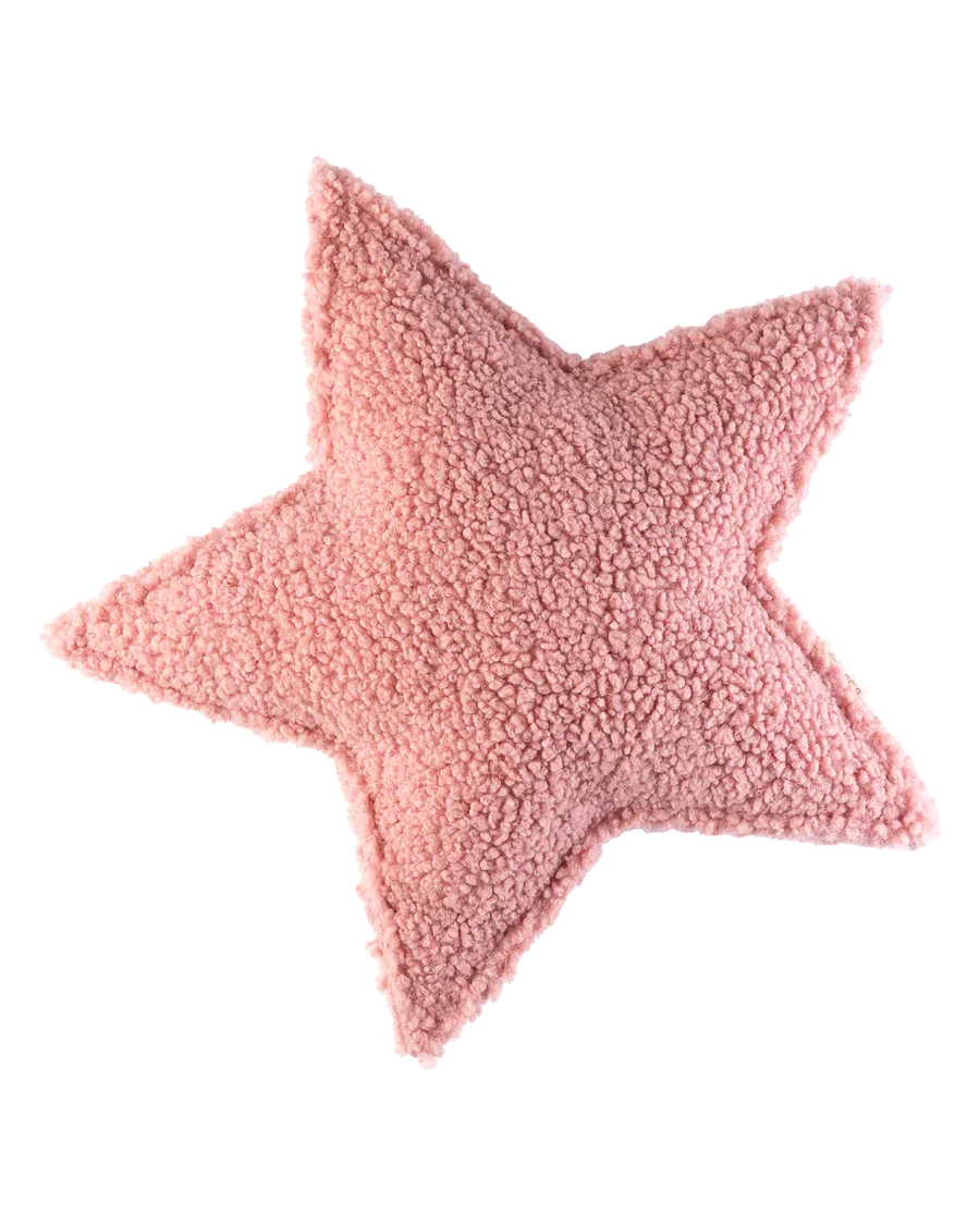 Ster TEDDY kussen - 5 kleuren