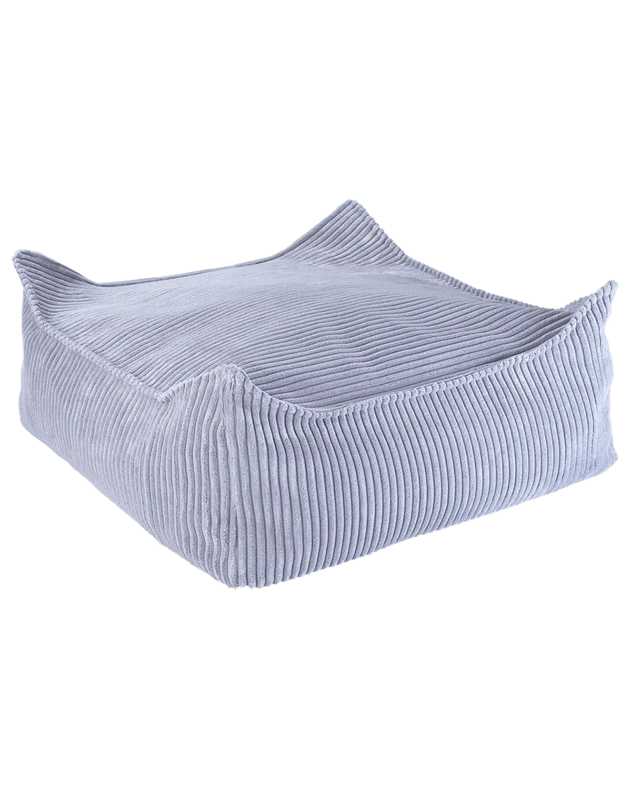 Ottoman CORDUROY poef vierkant  - 6 kleuren