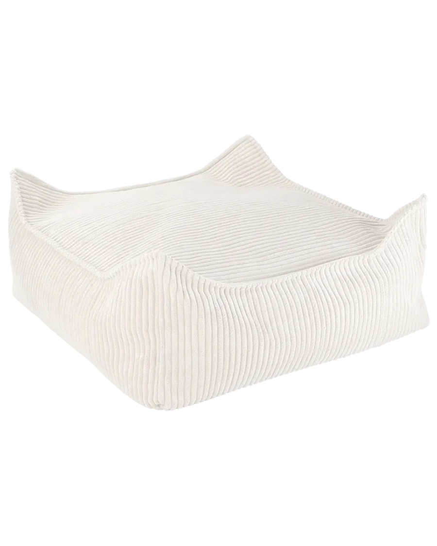 Ottoman CORDUROY poef vierkant  - 6 kleuren