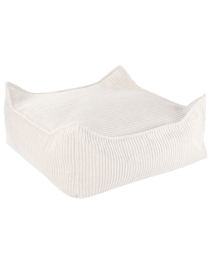 Ottoman CORDUROY poef vierkant  - 6 kleuren