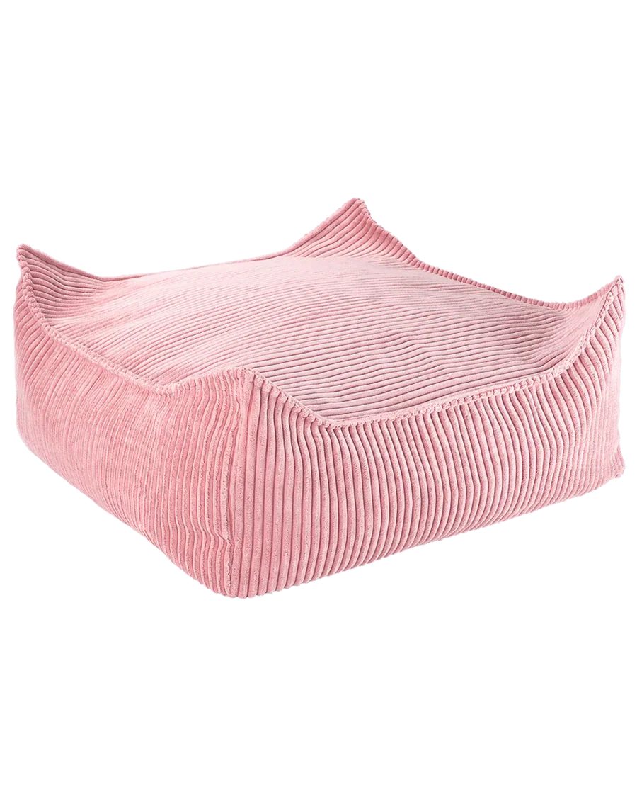 Ottoman CORDUROY poef vierkant  - 6 kleuren