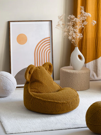 WIGIWAMA Pouf Ours en Peluche - 3 Couleurs