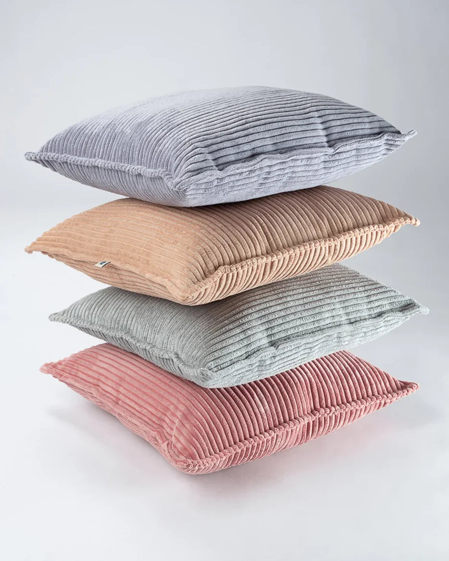 Block vierkant kussen CORDUROY - 6 kleuren