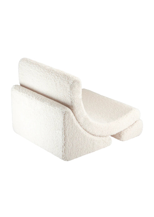 Chaise Lune Wigiwama Blanc Crème - Teddy