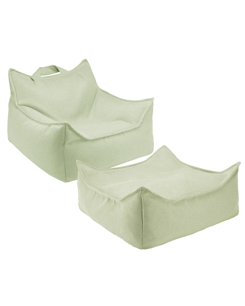 SET Beanbag Chair Outdoor + Ottoman | 3 kleuren