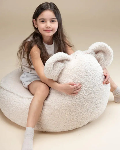 WIGIWAMA Pouf Ours en Peluche - 3 Couleurs