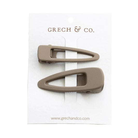 Grech&Co matte haarclip STONE | SET OF