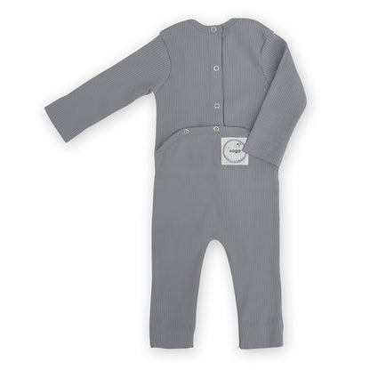 Jumpsuit rib met mutsje - Flintstone