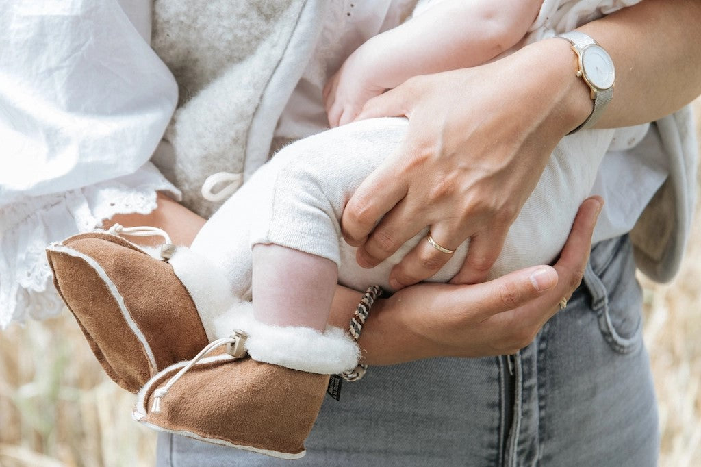 Babyschuhe Kico Label Velours mit 100 % Wollfutter