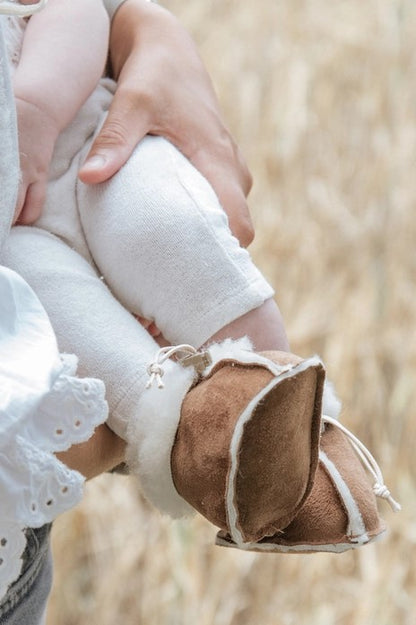 Babyschuhe Kico Label Velours mit 100 % Wollfutter