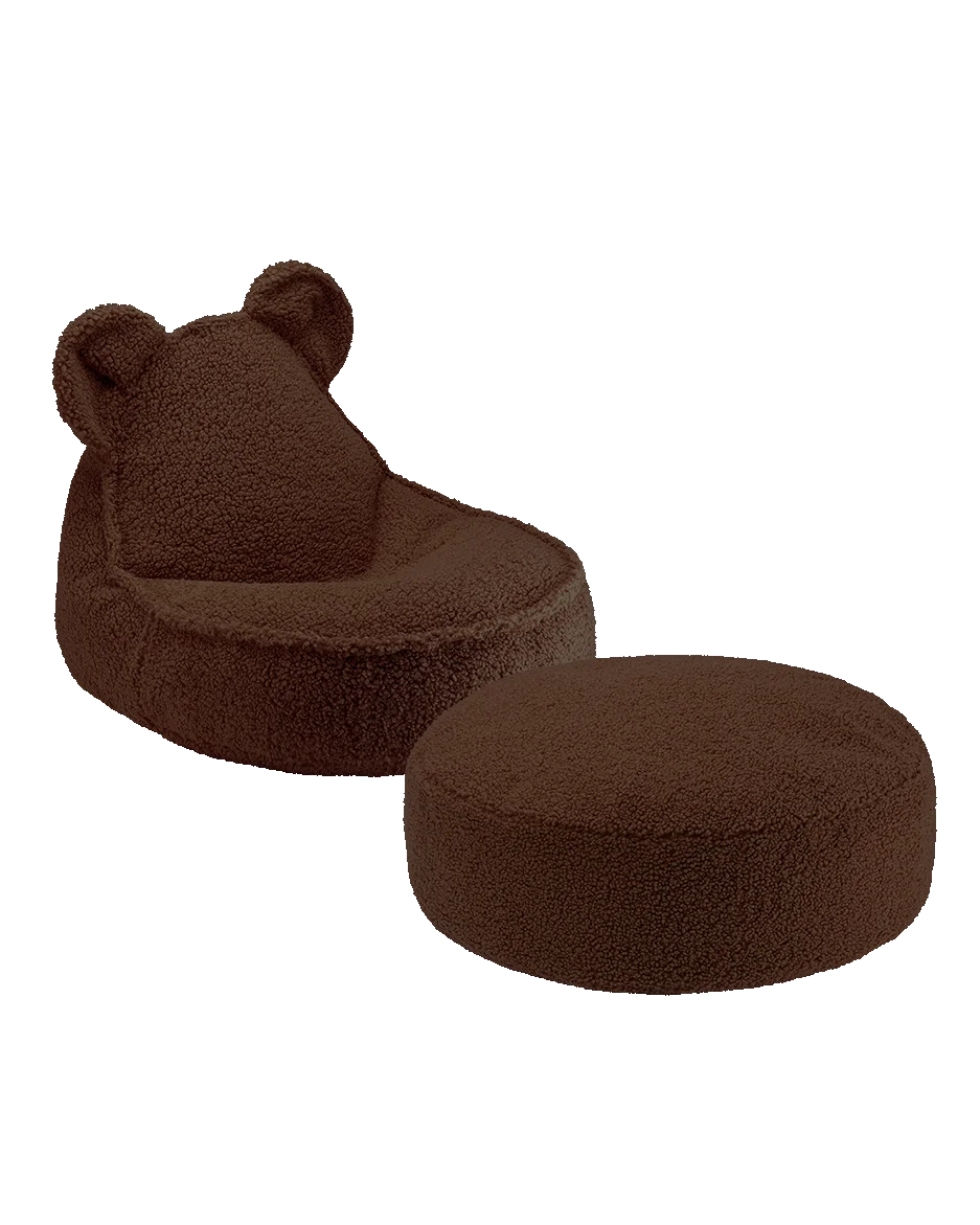 SET Teddy Bear Beanbag + Ottoman | 6 kleuren