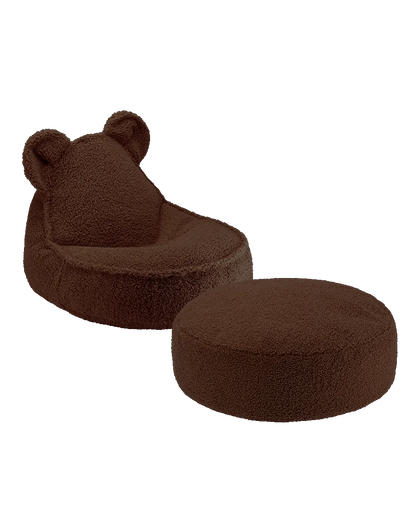 SET Teddy Bear Beanbag + Ottoman | 6 kleuren