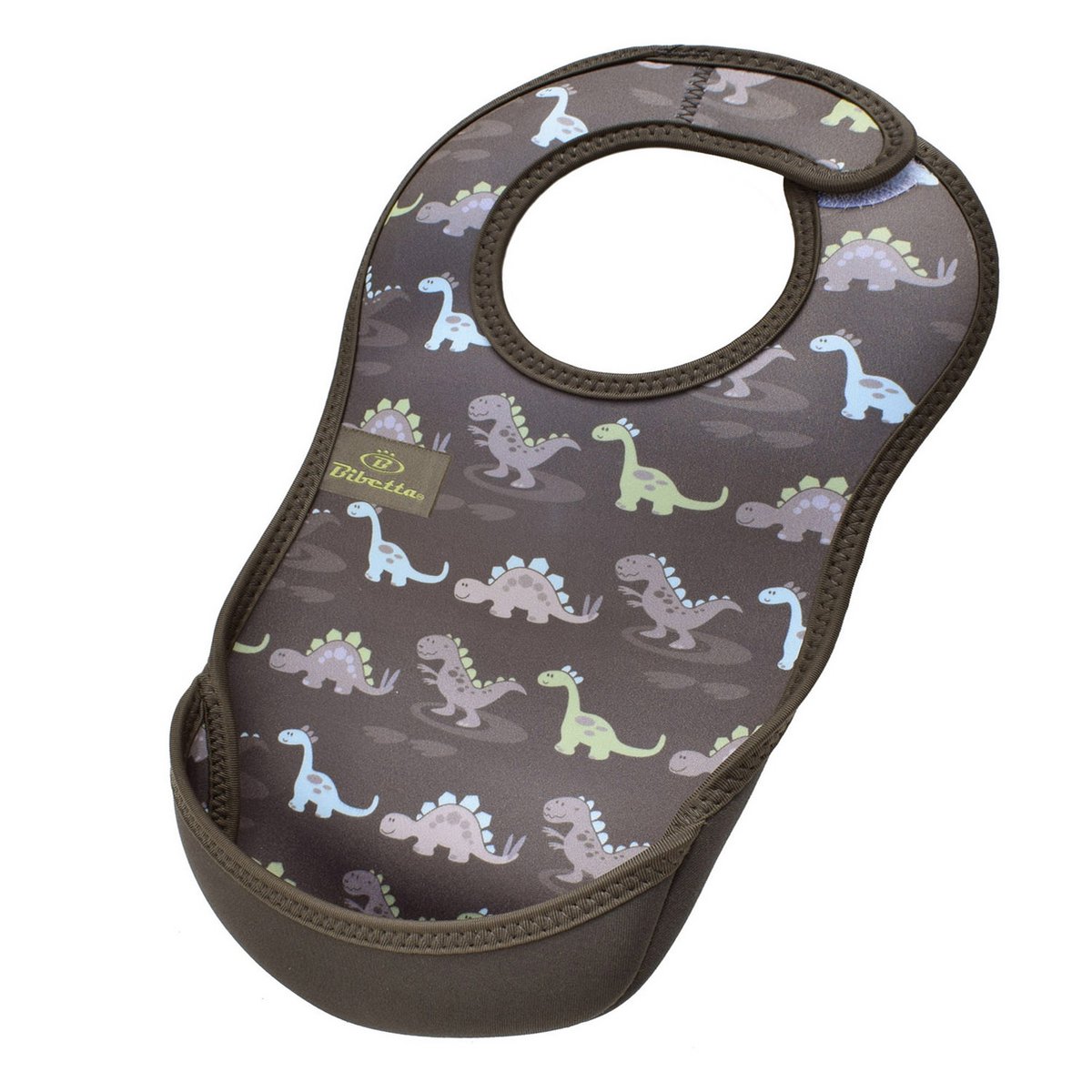 Neopreen slabbetje dino set van 2 stuks