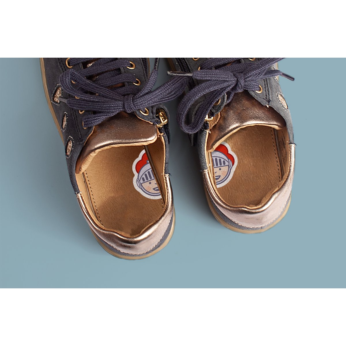 Schoenstickers - hulp voor links en rechts aantrekken - 14 varianten