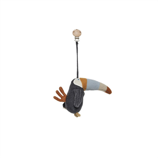 Toucan kinderwagen speelgoedclip