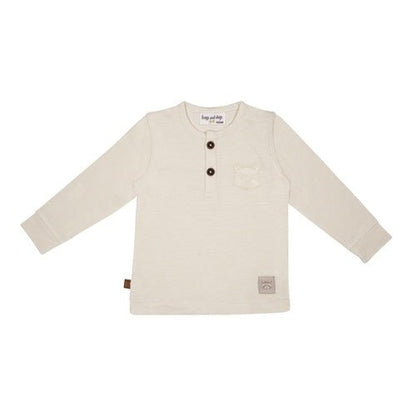 Wasbeer LS-shirt baby | Beige