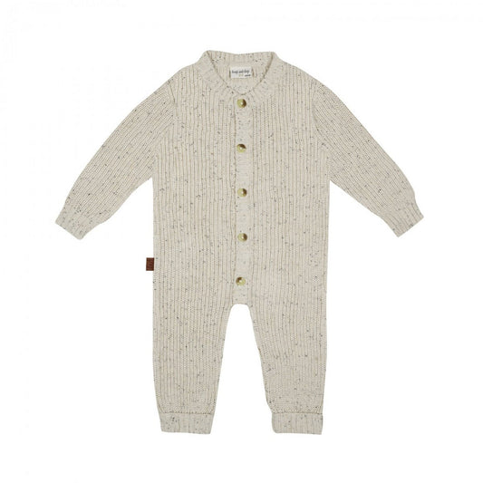 overall Strooigebreide ribbaby | Beige