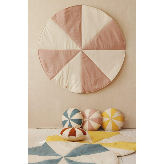 "Powder Candy" Ronde Patchwork Mat