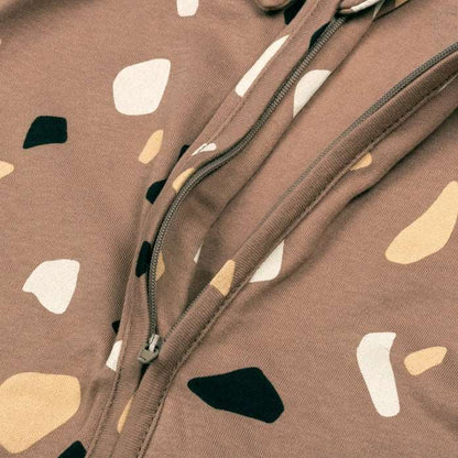 Baby pyjama met rits - Mocha Pebbles