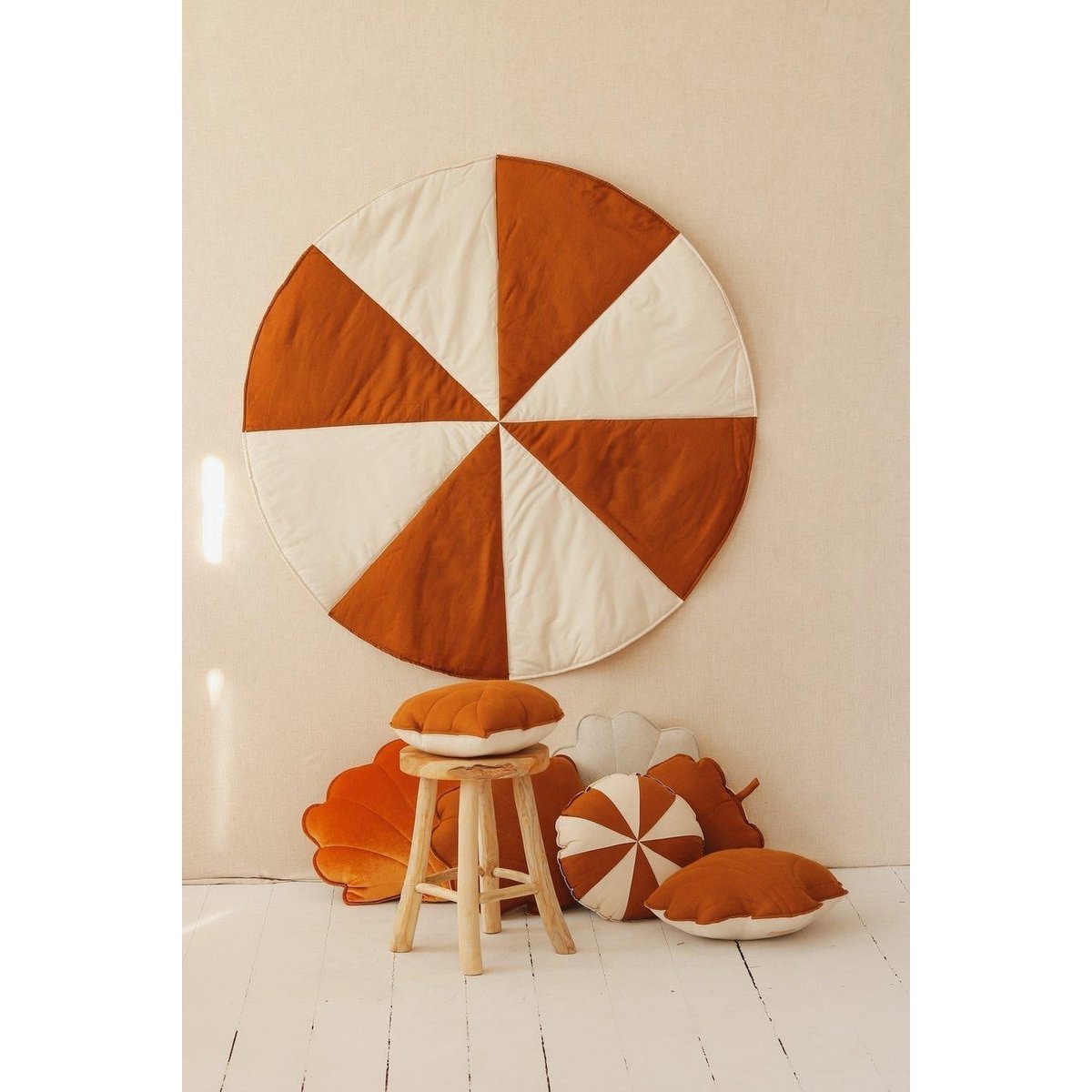 "Caramel Candy" Ronde Patchwork Mat