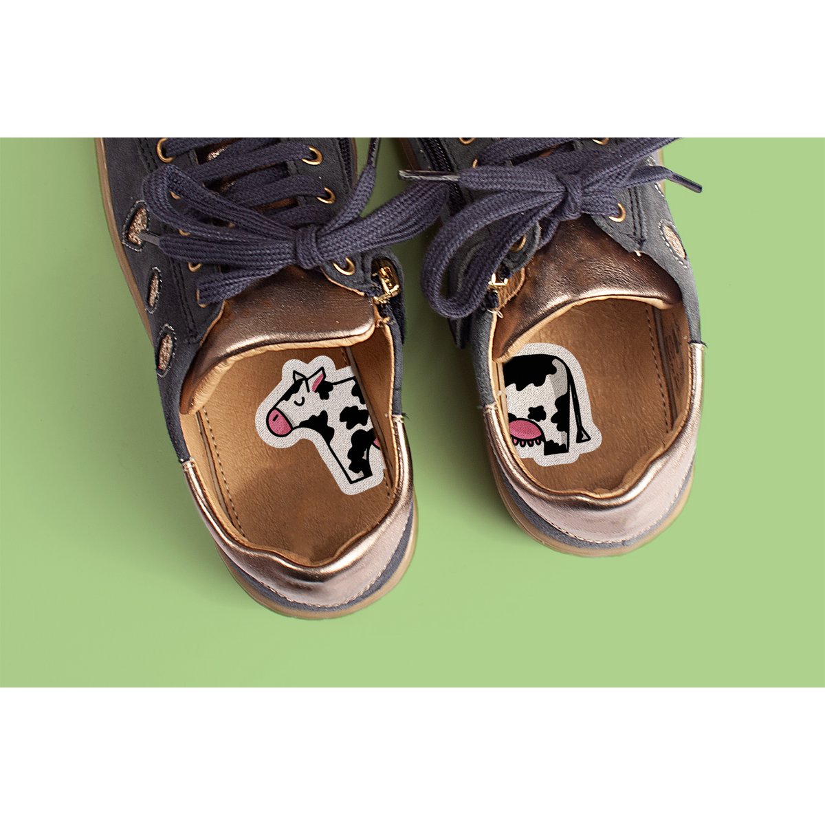 Schoenstickers - hulp voor links en rechts aantrekken - 14 varianten