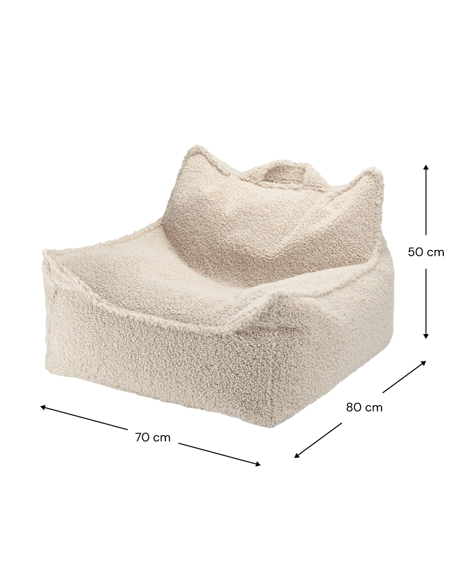 SET Beanbag Chair Teddy + Ottoman | 6 kleuren