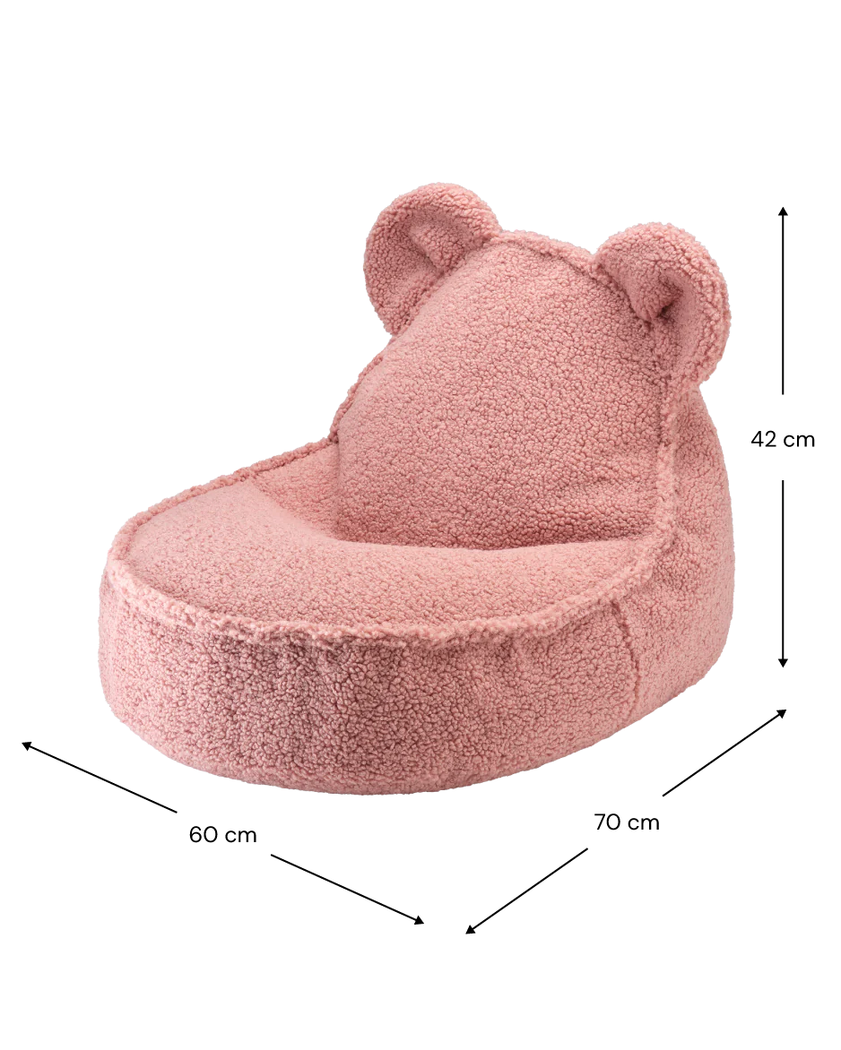 WIGIWAMA Pouf Ours en Peluche - 3 Couleurs