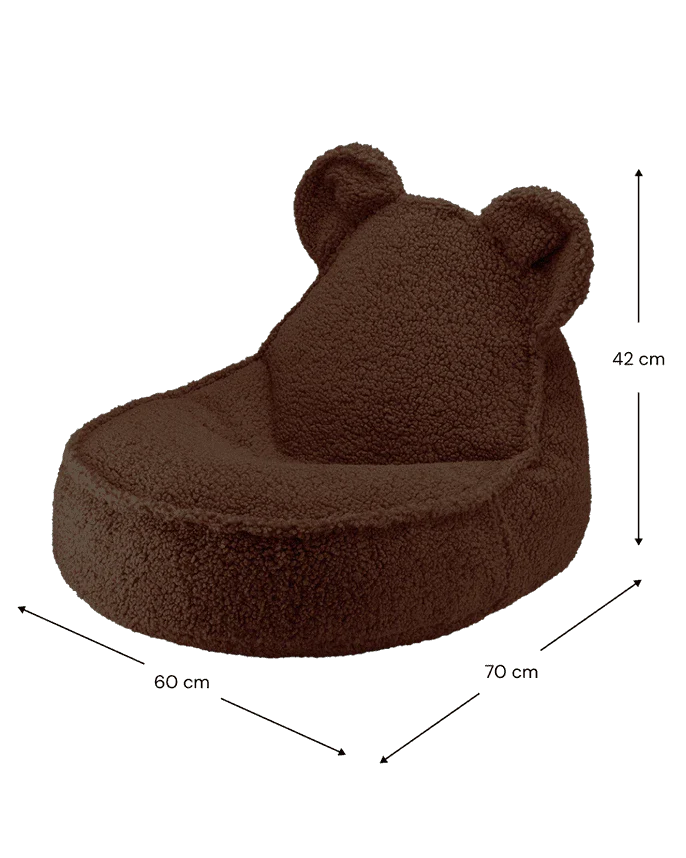 SET Teddy Bear Beanbag + Ottoman | 6 kleuren