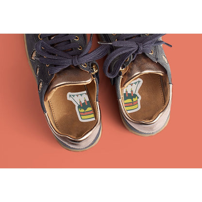 Schoenstickers - hulp voor links en rechts aantrekken - 14 varianten