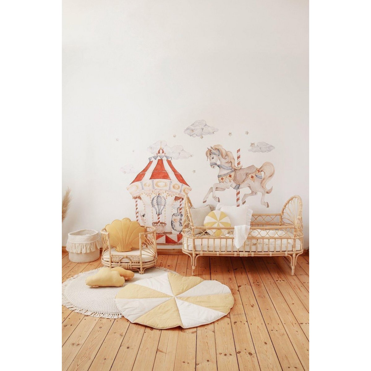 "Honey Candy" Ronde Patchwork Mat