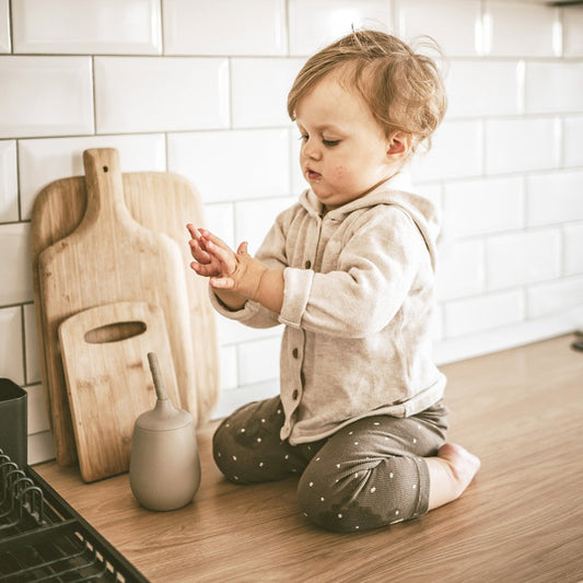 Adita siliconen beker met rietje