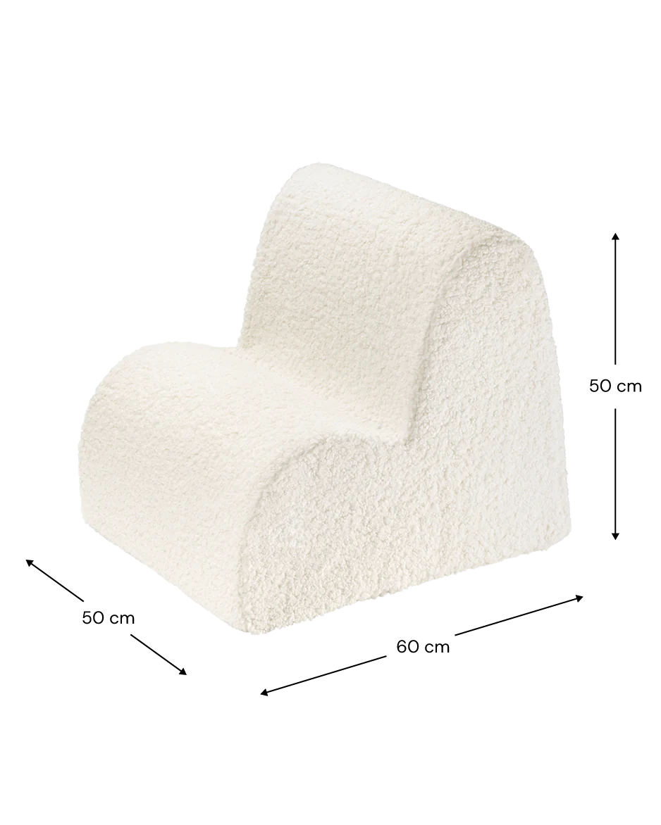 Cloud Chair Teddy - Cream White