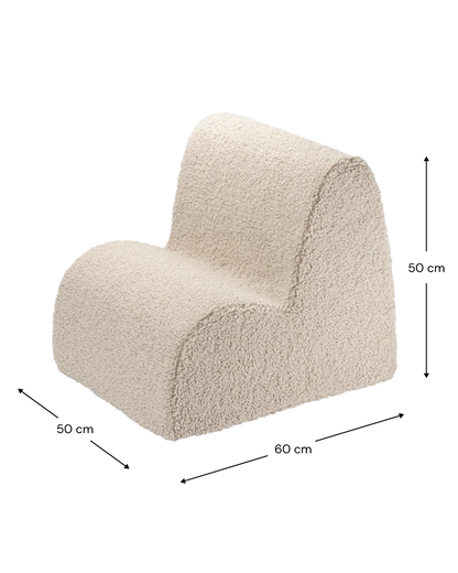 Cloud Chair Teddy - Biscuit