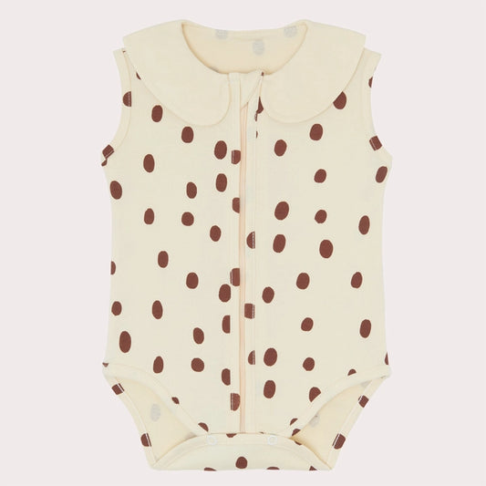 Cherry Zipped  romper -  Baby Bodysuit