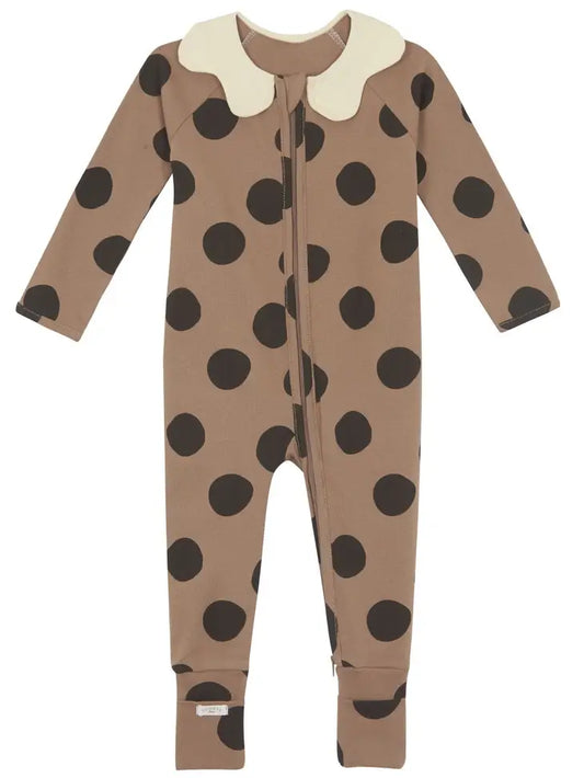Baby pyjama met rits - Chestnut