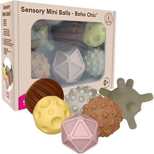 Edushape Sensorische Mini Ballen Boho Chic - 6 stuks