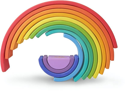 Kinderfeets houten speelgoed regenboog groot