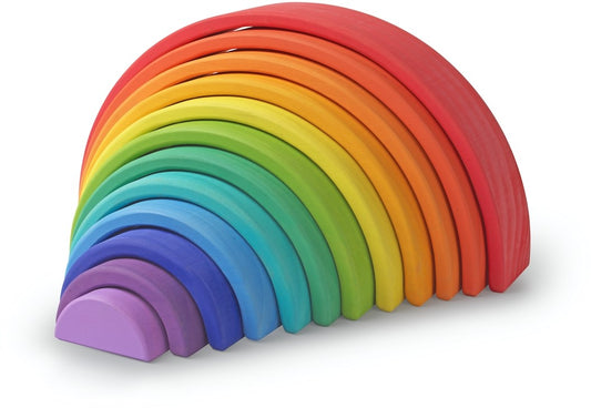 Kinderfeets houten speelgoed regenboog groot