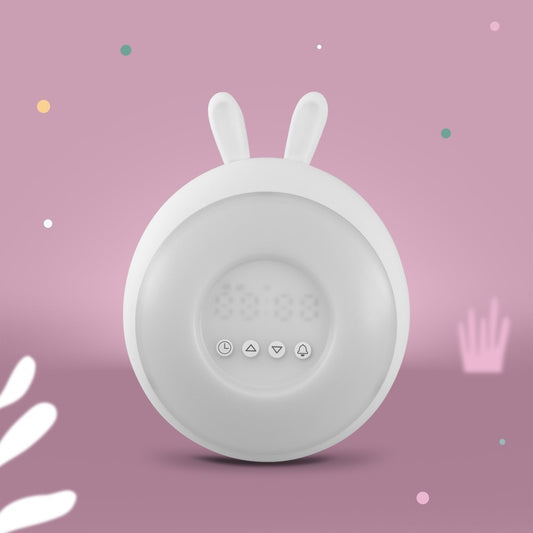 ALARM CLOCK / LED LAMP - Bunny - White